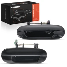 2 Pcs Rear Black Exterior Door Handle