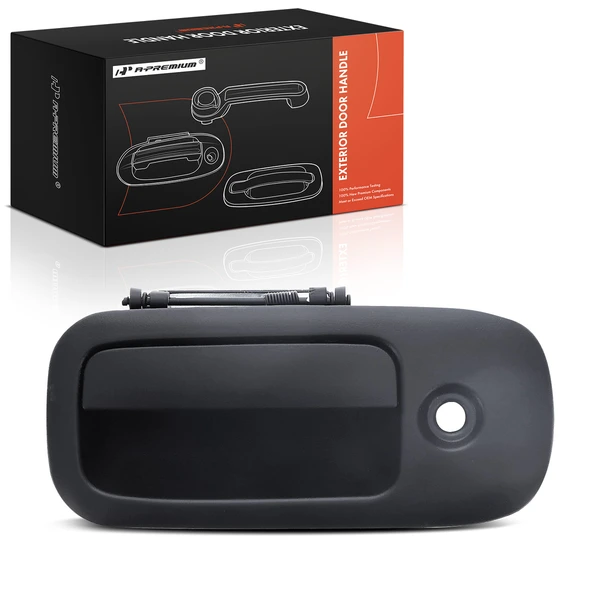 Front Driver Black Smooth Exterior Door Handle for 1996-2002 Chevrolet Express 1500