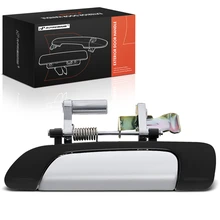 Rear Driver Chrome Lever & Black Housing Exterior Door Handle for 2001-2005 Honda Civic