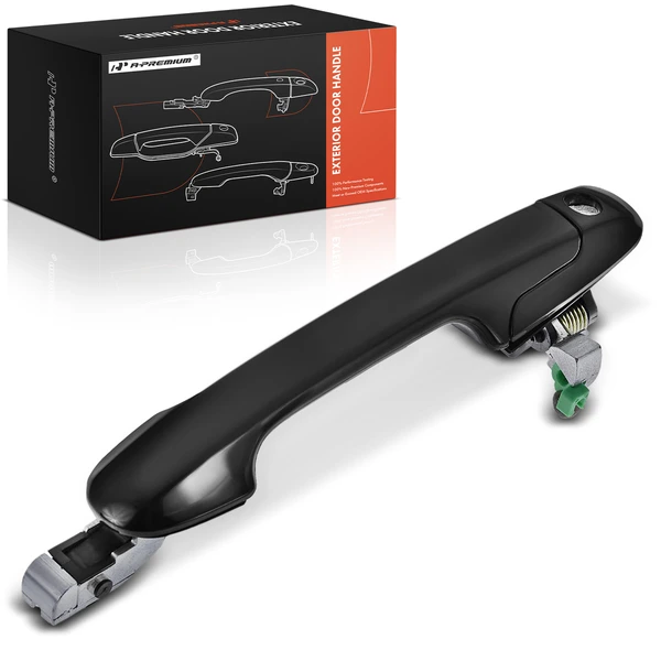 Front Passenger Smooth Black Exterior Door Handle for Honda Accord 2003-2007 Sedan