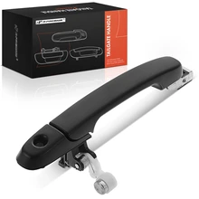 Lower Smooth Black Tailgate Handle with Keyhole