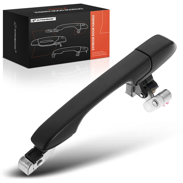 Rear Passenger Smooth Black Exterior Door Handle for 2002-2006 Honda CR-V