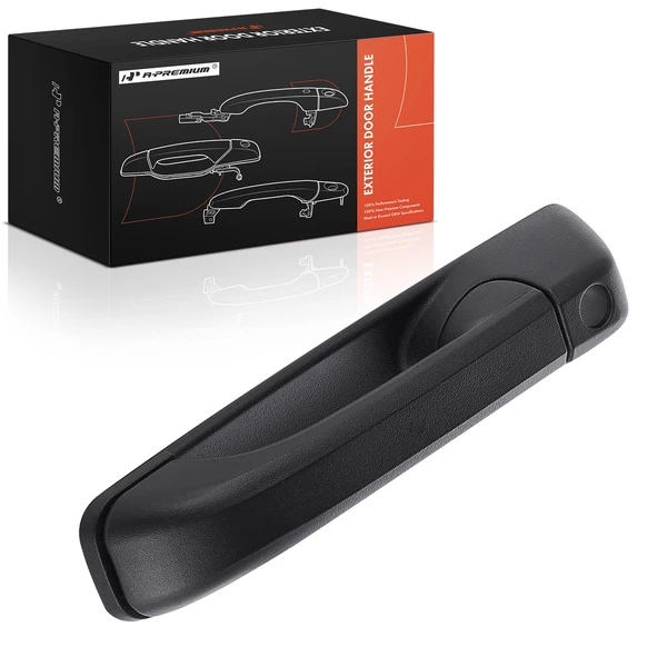 Front Passenger Textured Black Exterior Door Handle for 2005-2010 Jeep Grand Cherokee