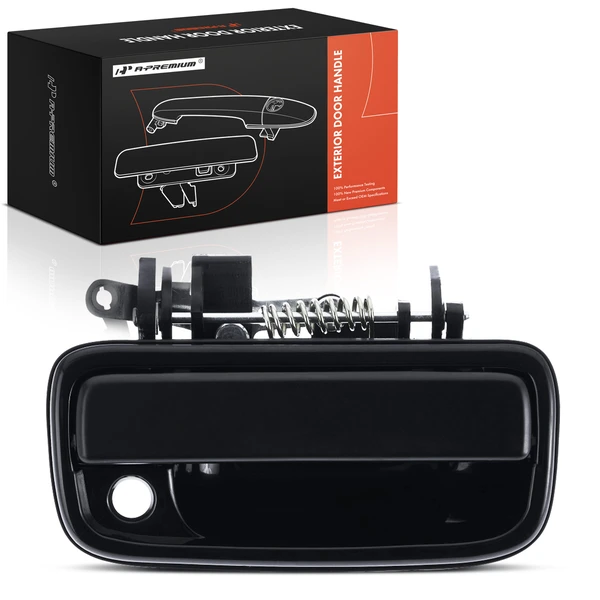 Front Passenger Smooth Black Exterior Door Handle for Toyota Tacoma 1995-2004