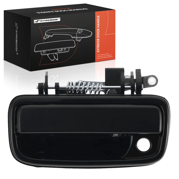 Front Driver Smooth Black Exterior Door Handle for Toyota Tacoma 1995-2004