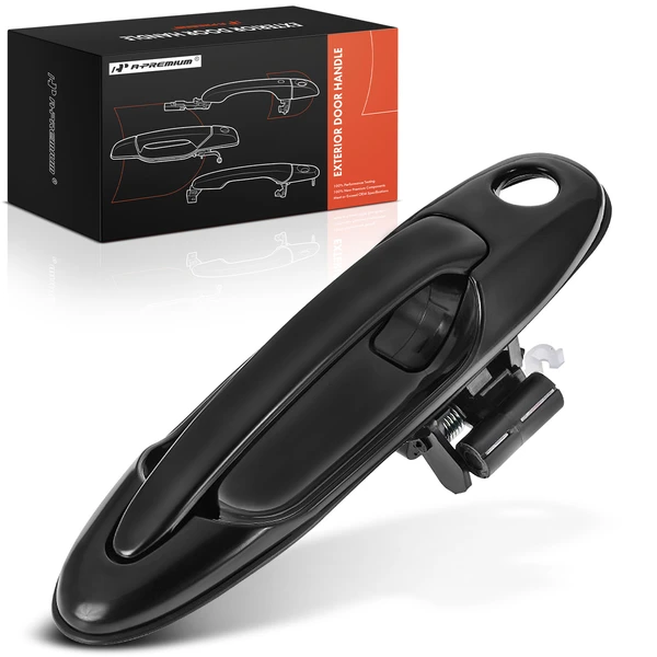 Front Passenger Smooth Black Exterior Door Handle for Toyota Sequoia Tundra