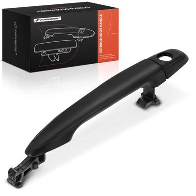 Front Driver Primed Black Exterior Door Handle with keyhole