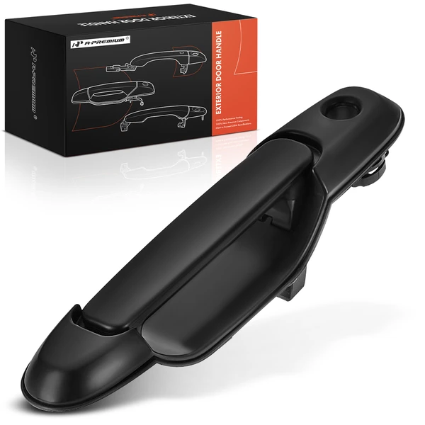 Driver or Passenger Sliding Door Black Exterior Door Handle with Keyhole for 1998-2003 Toyota Sienna