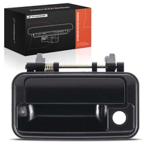 Front Driver Black Exterior Door Handle with Keyhole for 1990-1994 Geo Metro
