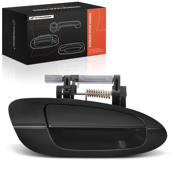 Rear Passenger Smooth Black Exterior Door Handle for 2002-2006 Nissan Altima