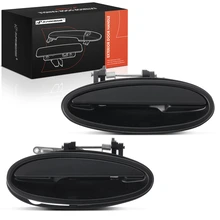 2 Pcs Rear Black Exterior Door Handle