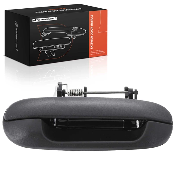 Rear Passenger Black Exterior Door Handle for 2004-2007 Buick Rainier