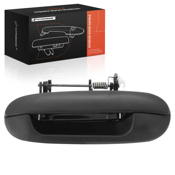 Rear Driver Black Exterior Door Handle for 2002-2004 Oldsmobile Bravada