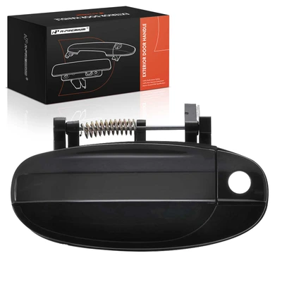 Front Driver Black Exterior Door Handle with Key Hole