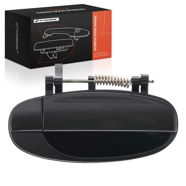 Rear Passenger Black Exterior Door Handle for Chevrolet Aveo 2004-2006