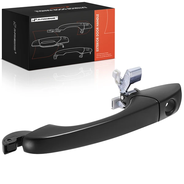 Front Driver Black Exterior Door Handle with Keyhole for Chrysler 300 Dodge Magnum