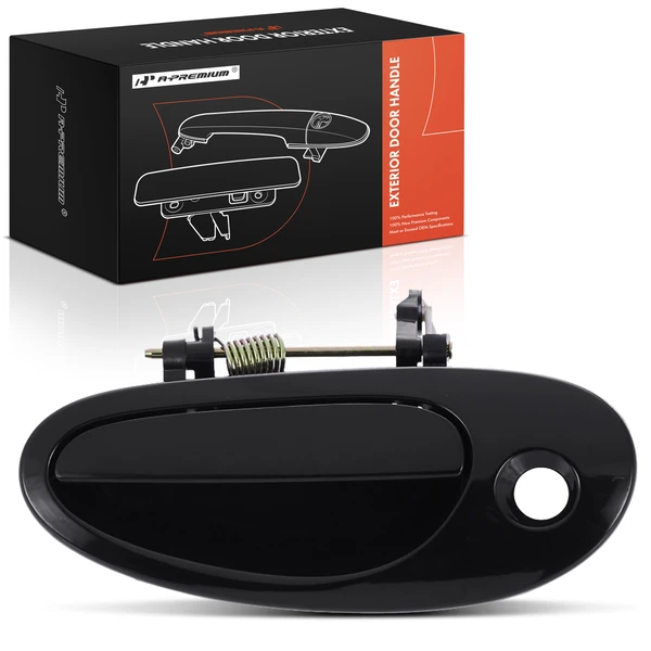 Front Driver Black Exterior Door Handle with Keyhole for Dodge Neon 04-05