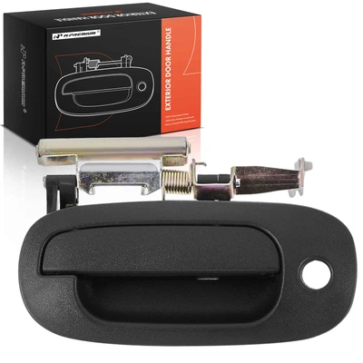 Front Driver Black Exterior Door Handle with Keyhole