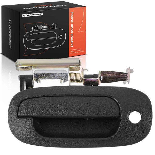 Front Driver Black Exterior Door Handle with Keyhole for Dodge Durango Dakota