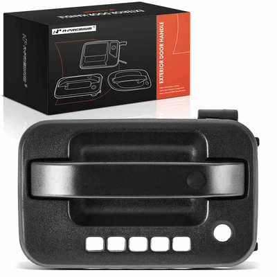 Front Driver Textured Black Exterior Door Handle