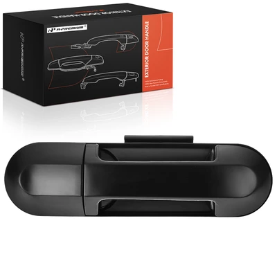 Front Passenger Black Exterior Door Handle
