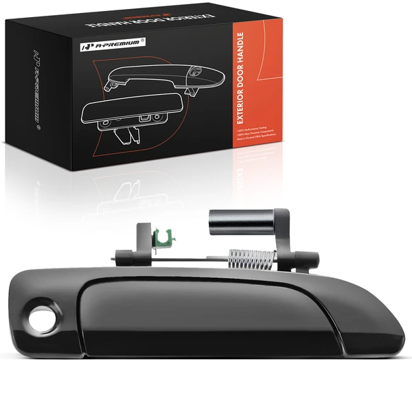 Front Passenger Smooth Black Exterior Door Handle for 2001-2002 Honda Civic