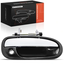 Front Passenger Black Housing with Chrome Lever Exterior Door Handle