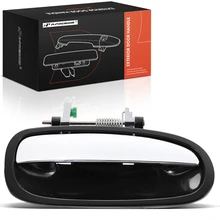 Rear Passenger Black Housing with Chrome Lever Exterior Door Handle