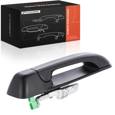 Rear Driver Textured Black Exterior Door Handle