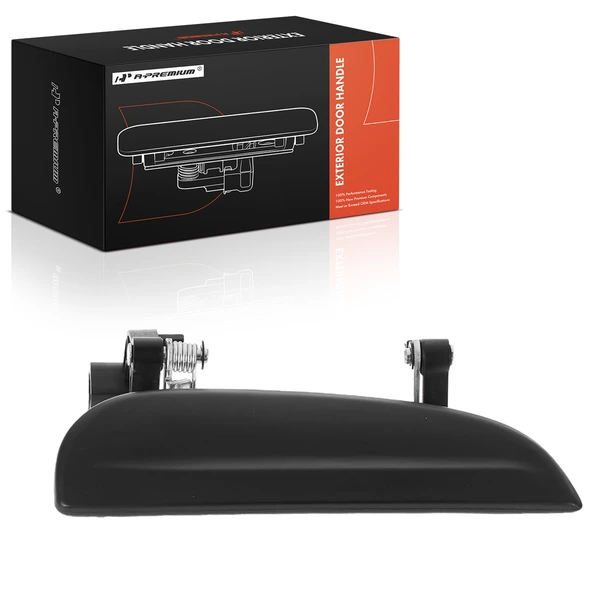 Rear Passenger Smooth Black Exterior Door Handle for 2003-2005 Kia Rio