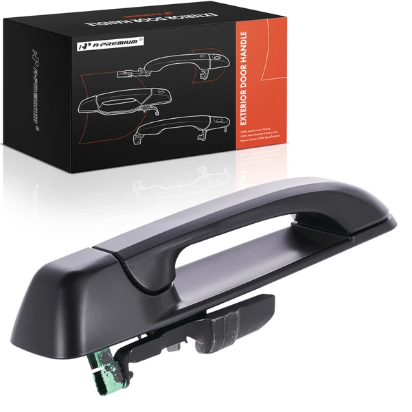 Rear Driver Primed Black Exterior Door Handle for 2006-2010 Jeep Commander