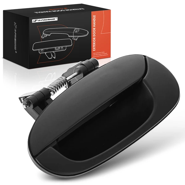 Rear Driver Primed Black Exterior Door Handle for 2002-2004 Kia Spectra