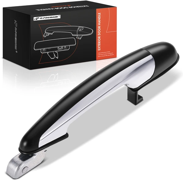 Rear Passenger Primed Black Exterior Door Handle for Kia Amanti 2004-2009