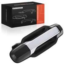 Rear Passenger Black & Chrome Exterior Door Handle for 2003-2006 Kia Sorento