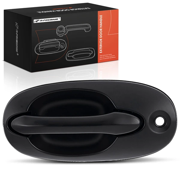 Front Driver Primed Black Exterior Door Handle with Key Hole for Kia Sedona 02-05