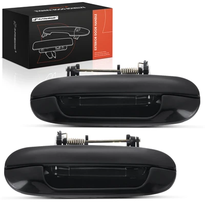 2 Pcs Rear Black Exterior Door Handle