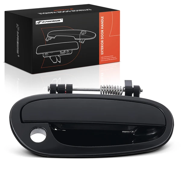 Front Passenger Smooth Black Exterior Door Handle for 2005 Suzuki Reno