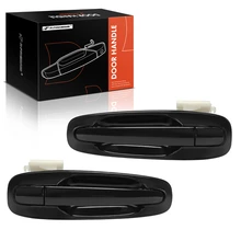 2 Pcs Rear Driver & Passenger Black Exterior Door Handle