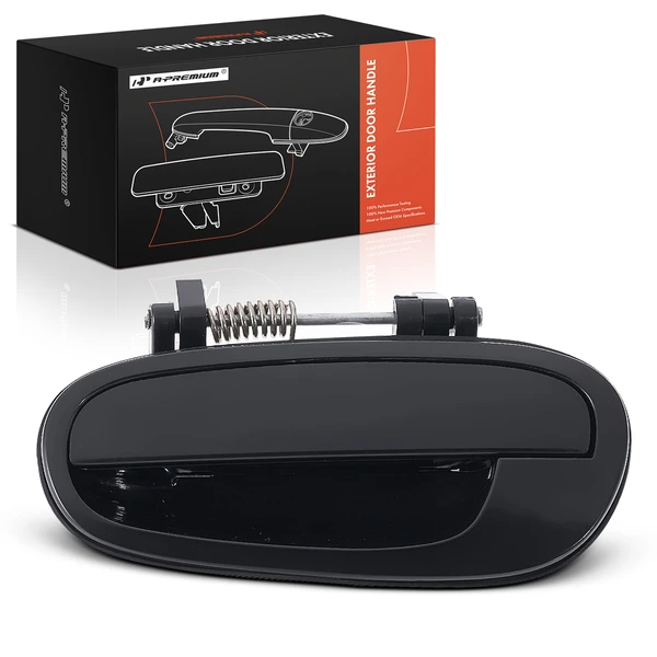 Rear Driver Black Exterior Door Handle for 2005 Suzuki Reno