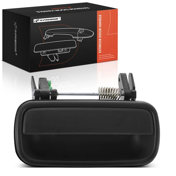 Rear Passenger Black Exterior Door Handle for 2001-2004 Toyota Tacoma