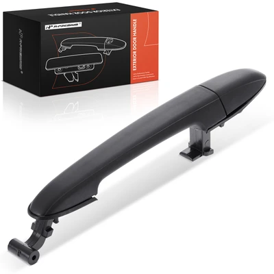 Front Passenger Black Exterior Door Handle