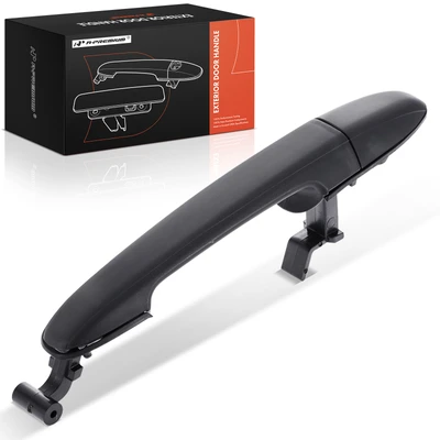 Rear Driver or Passenger Black Exterior Door Handle