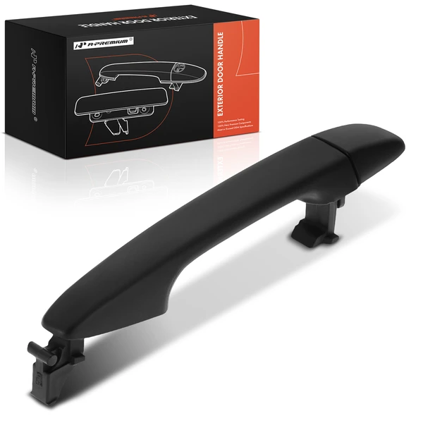 Front Passenger Black Textured Exterior Door Handle for 2011-2016 Toyota Sienna