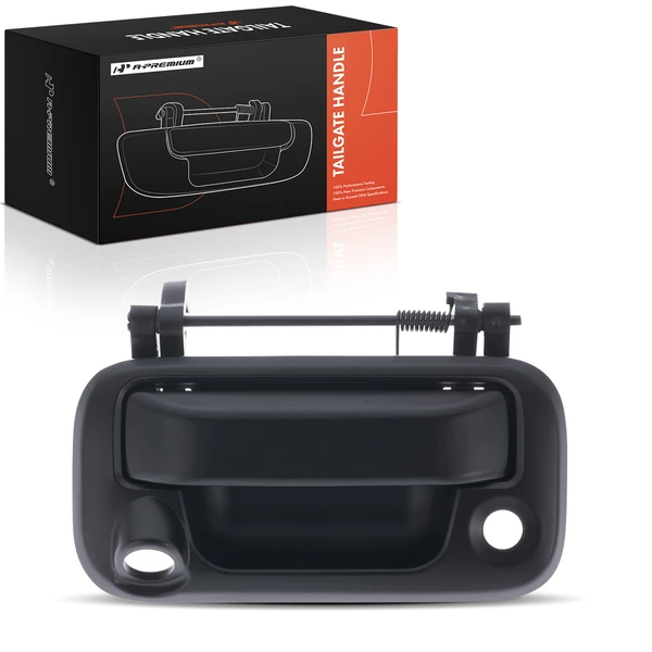 Rear Tailgate Primed Black Tailgate Handle with Bezel for Ford F-150 2008-2014 Lincoln	Mark LT