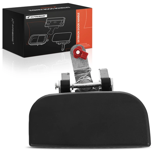 Rear Passenger Textured Black Exterior Door Handle for 1996-2004 Nissan Pathfinder