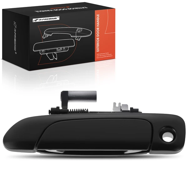 Front Deiver Primed Black Exterior Door Handle with Keyhole for Honda Fit 2007-2008