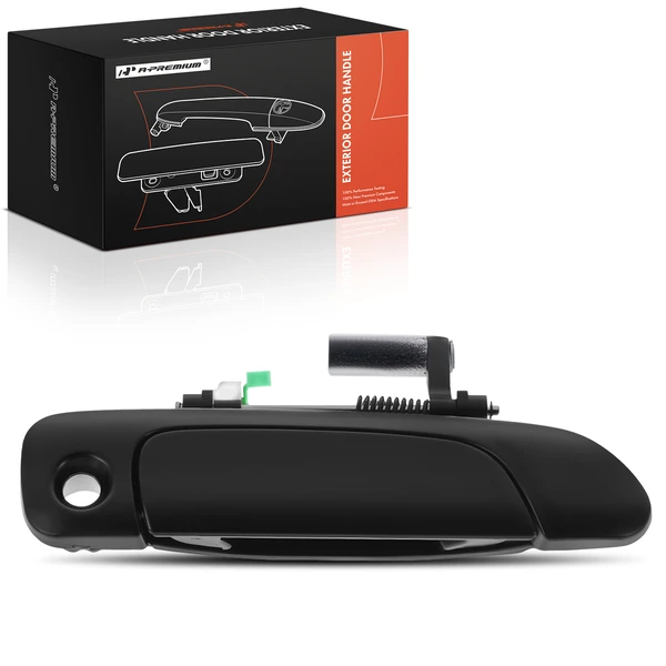 Front Passenger Primed Black Exterior Door Handle with Keyhole for Honda Fit 2007-2008