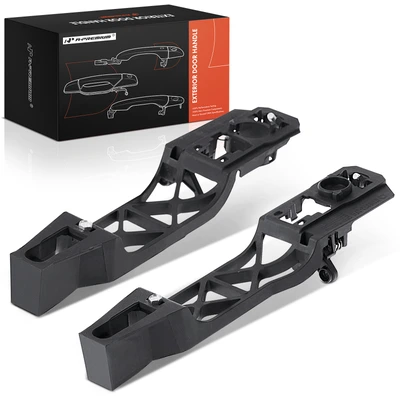 2 Pcs Front Black Exterior Door Handle Reinforcement Bracket