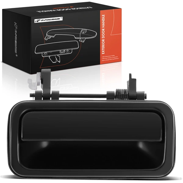 Rear Passenger Smooth Black Exterior Door Handle for 1998-2002 Honda Passport