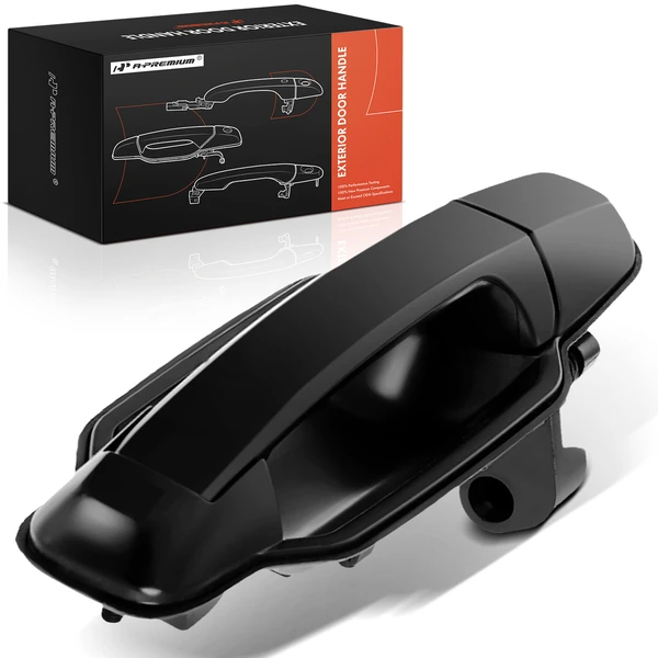 Rear Passenger Black Exterior Door Handle for 2003-2006 Kia Sorento